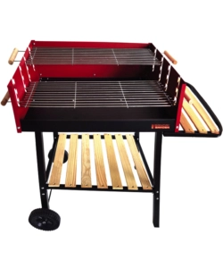 Barbecue a carbonella sg 73-53 con ruote, 115x56x92 cm - sandrigarden