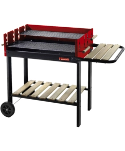 Barbecue a carbonella sg 73-53 con ruote, 115x56x92 cm - sandrigarden