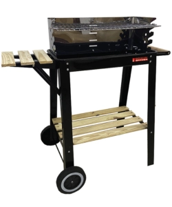 Barbecue a carbonella sg 51-24 con ruote, 83,5x44,5x87 cm - sandrigarden