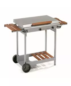 Barbecue a gas 4068 doppio stainless gpl e/o metano, 114x47x86 cm - ompagrill