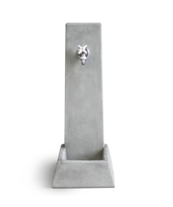 Fontana da giardino vedovella 'malmo' grigio, 27,5x35,5x77 cm - kam