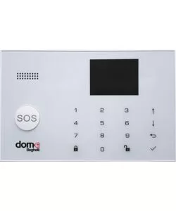 Kit antintrusione 'dom-e' beghelli con sistema di allarme wireless wifi/gsm