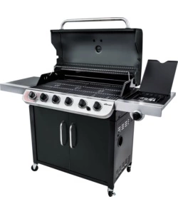 Barbecue a gas /carbone "convective 640 b xl" in acciaio con 6 bruciatori, 158,6x63x115 cm - char-broil