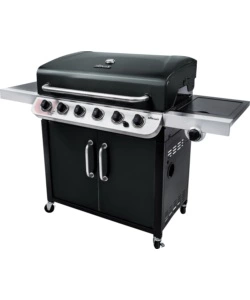 Barbecue a gas /carbone 'convective 640 b xl' in acciaio con 6 bruciatori, 158,6x63x115 cm - char-broil