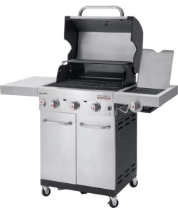 Barbecue a gas "professional pro s 3" in acciaio con tre bruciatori, 134x54x121 cm - char-broil