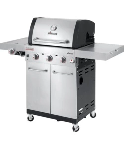 Barbecue a gas 'professional pro s 3' in acciaio con tre bruciatori, 134x54x121 cm - char-broil