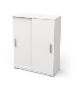 Mobile 2 ante scorrevoli 'izzy' bianco opaco, 79,9x35,5x101,7 cm