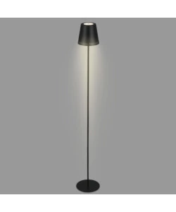 Lampada da terra led ricaricabile e regolabile in altezza nero, 400lm