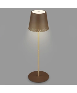 Lampada da tavolo ricaricabile oro, 280 lumen