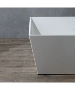 Vasca da bagno "como" bianco lucido, 157x71x56 cm