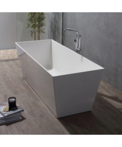 Vasca da bagno "como" bianco lucido, 157x71x56 cm