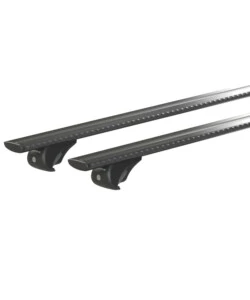 Set completo barre portatutto "evos silenzio black rail" in alluminio l 128 cm - n15091