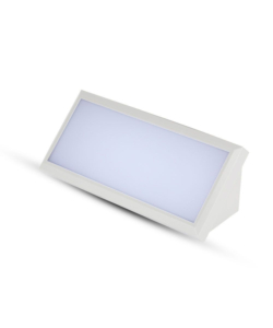 Lampada led da esterno a muro angolare bianco, 12 w 3000 k