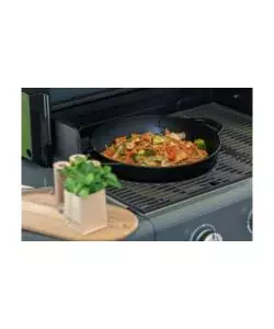 Wok in ghisa per barbecue "culinary modular", diametro 32 cm - campingaz