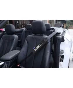 Passacintura per auto sparco colore nero, 2 pezzi