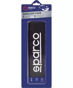 Passacintura per auto sparco colore nero, 2 pezzi