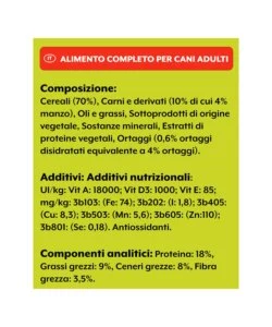 Crocchette per cani purina friskies adulto di tutte le taglie con manzo, cereali e verdure 12 kg