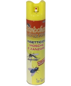 Insetticida spray per mosche e zanzare sandokan, 300 ml