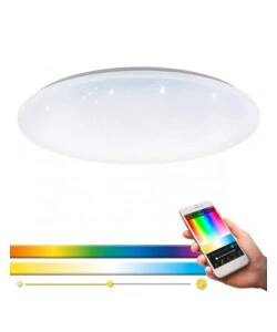 Plafoniera led eglo "frania" rgb wi-fi 34w, 4300lm