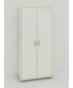 Armadio multifunzione bellahome in laminato colore bianco venato alto, 78x35x170 cm