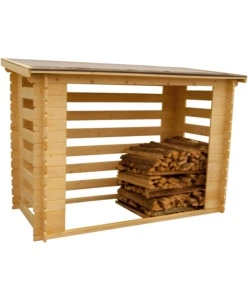 Legnaia in legno per legna da ardere 236x119x167 cm