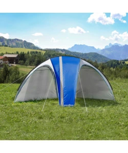 Gazebo da campeggio brunner "pagoda" blu 3x3 m