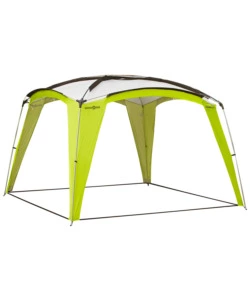 Gazebo da campeggio brunner 'medusa ii' in acciaio e fiberglass verde 3x3 m