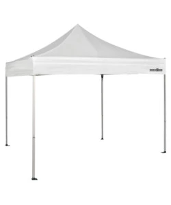 Gazebo da campeggio brunner 'zeb enjoy 2.0' in acciaio e poliestere bianco 3x3 m