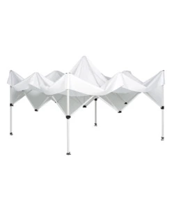 Gazebo da campeggio brunner "zebÒ enjoy 2.0" in acciaio e poliestere bianco 3x4,5 m