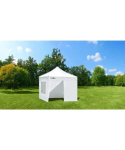 Set 4 pareti laterali per gazebo da campeggio 'zeb enjoy 2.0 e zeb enjoy pro' in poliestere bianco 3x3 m