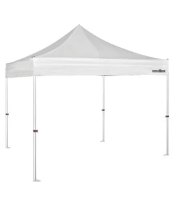 Gazebo da campeggio brunner 'zeb enjoy pro' in alluminio e poliestere bianco 3x3 m