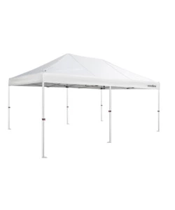 Gazebo da campeggio brunner 'zeb enjoy pro' in alluminio e poliestere bianco 3x6 m