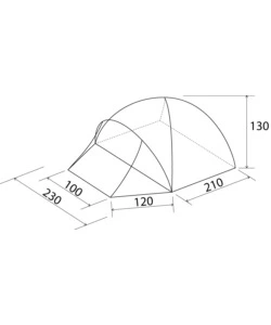 Tenda da campeggio brunner "globo 3" 210x205x125 cm