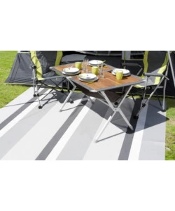 Stuoia da campeggio brunner "kinetic 500" a righe grigio 250x300 cm