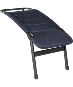 Poggiapiedi brunner 'rebel universal footrest' in alluminio e poliestere blu 95x4m cm