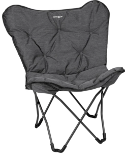 Poltrona da campeggio brunner 'action vivavita lounger' in acciaio e poliestere grigio 74x43x56/99 cm