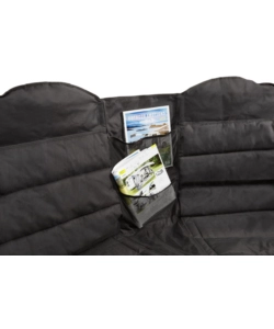 Divano 2 persone da campeggio brunner "action sofa rendez-vous" in alluminio e poliestere nero 147x65x44/99 cm