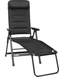 Poggiapiedi brunner "skye 3d footrest" in alluminio e3durafeel nero 47x72x51/43 cm