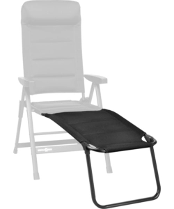 Poggiapiedi brunner "skye 3d footrest" in alluminio e3durafeel nero 47x72x51/43 cm