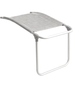 Poggiapiedi brunner 'skye footrest'  in alluminio e syntex plus grigio chiaro 47x72x51/43 cm