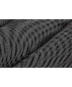 Sedia da campeggio reclinabile brunner "aravel 3d large" in alluminio e 3durafeel nero 49x44x126 cm