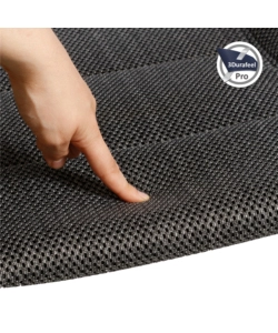 Sedia da campeggio reclinabile "aravel vitachic small" in alluminio e 3durafeel antracite 49x44x126 cm