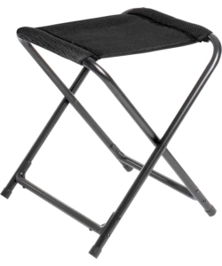 Sgabello pieghevole da campeggio brunner 'aravel vitachic stool' in alluminio e 3durafeel pro antracite 27x40x45 cm