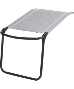 Poggiapiedi brunner 'aravel footrest' in alluminio e syntex plus grigio chiaro 48x75 cm