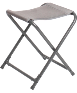 Sgabello brunner 'aravel 3d stool' in alluminio e 3durafeel grigio chiaro 27x40x45 cm