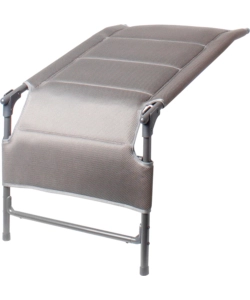 Poggiapiedi brunner 'aravel 3d footrest' in alluminio e 3durafeel grigio chiaro 51x71x48/43 cm