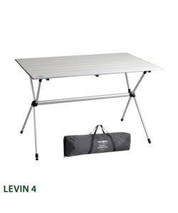 Tavolo pieghevole da campeggio brunner "levin 4" in alluminio 110x67x70 cm