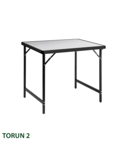 Tavolo pieghevole da campeggio brunner "torun 2" in acciaio e alluminio 80x60x71 cm