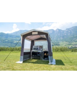 Tenda cucina da campeggio brunner "gusto i ng" grigio 150x150x195/215 cm