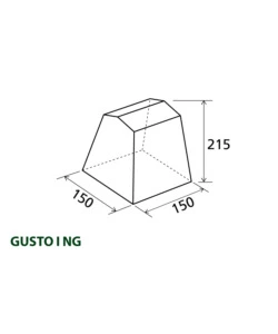 Tenda cucina da campeggio brunner "gusto i ng" grigio 150x150x195/215 cm